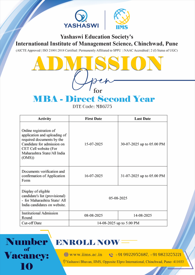 MBA Later Admission
