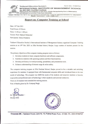 7.2.1 - Describe two best practices successfully implemented by the Institution as per NAAC format provided in the Manual.